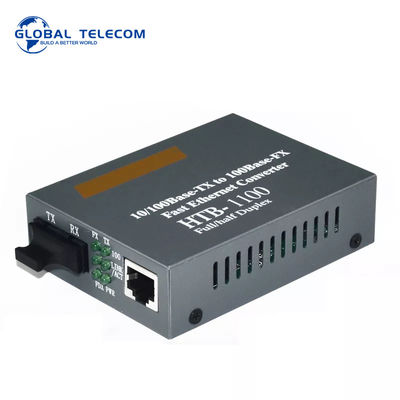 HTB 1100 محول الوسائط الليفية ، جهاز إرسال واستقبال إيثرنت سريع 10 / 100Mbps
