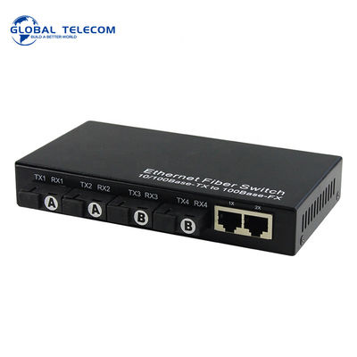 10 / 100M Netlink Media Converter الألياف إلى شهادة Rj45 RoHS CE